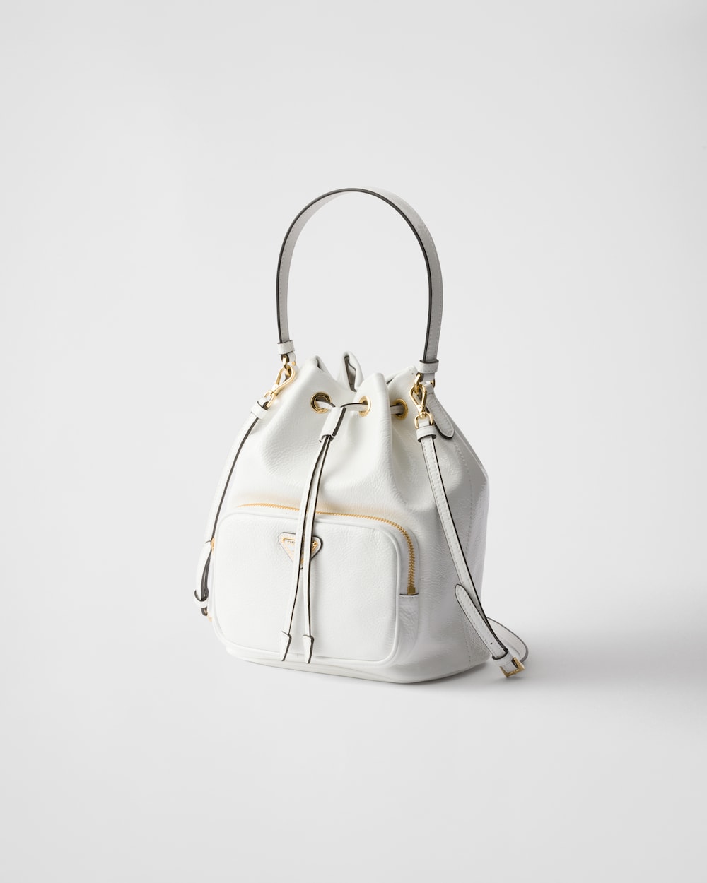 Prada Duet Naplak Patent Leather Bucket Bag - Image 2